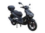 Alpha Motors Motorroller Mustang FI 125 ccm 85 kmh EURO 5+ mattschwarz inkl. Topcase