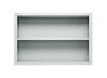 Schäfer Shop Select Aufsatzregal MS, 2 OH, B 1200 x T 400 x H 800 mm, Stahlblech, Lichtgrau