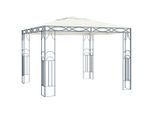 vidaXL Pavillon 300 x 300 cm Cremeweiß