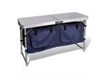 vidaXL Campingmöbel Stauraum aus Aluminium zusammenklappbar