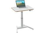 Schreibtisch LEITZ Ergo, Rechteck, elektrisch höhenverstellbar, T-Fuss, Memory-Funktion, USB-Anschlüsse, Kabelhalter, B 800 x T 600 x H 650-1300 mm, weiss/weiss