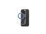 CARE by PanzerGlass Feature Case Transparent w. Blue Kickstand & MagSafe iPhone 16 Pro