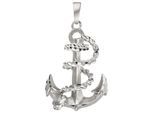 Ankeranhänger JOBO "Anhänger Anker", silber (silber 925), Schmuckanhänger, Damen, Silber 925 (Sterlingsilber), 925 Silber