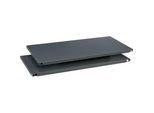 Schäfer Shop Select Fachboden MS, 2 Stück, B 1200 x T 360 x H 25 mm, Stahl, RAL 7012 Basaltgrau