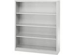 Schäfer Shop Select Regalschrank MS, 4 OH, B 1200 x T 400 x H 1584 mm, Stahlblech, weissaluminium