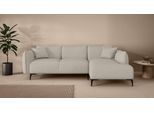 Ecksofa "Adelita mit Ottomane links oder rechts bestellbar, B/H/T 270/97/168", beige (creme), B:269cm H:97cm T:168cm, 100% Polyester, LEGER HOME BY LENA GERCKE, Sofas, Ecksofa, L-Form mit Wellenunterfederung, enthält 2 Zierkissen
