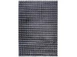 Obsession Hochflorteppich , Anthrazit , Textil , Struktur , rechteckig , 200x290 cm , Oeko-Tex® Standard 100 , für Fußbodenheizung geeignet , Teppiche Und Böden, Teppiche, Schaf-& Kuhfelle