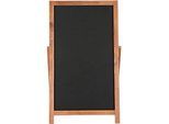 Update Display Kreidetafel Aufsteller FLOOR, klappbare Rückenstütze, beschriftbar, MDF, Buche, B 440 x H 1020 mm