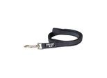 Julius-K9 C&G - Super-grip leash black/grey 20mm/1.0m with handle
