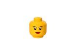 LEGO Aufbewahrungskopf Groß, Gelb, Mädchen
