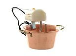 LAR Polentamatic - Elektrischer Kupfer-Rührtopf für Polenta mit flachem Boden - 3.5L - 8W