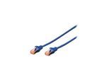 DIGITUS patch cable - 10 m - blue RAL 5017 - 10 meter