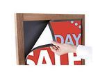 Magnetfolie für WindPro WOOD, B 460 x H 680 mm, schwarz