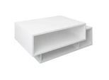 Mid.you Couchtisch , Weiß , Holzwerkstoff , rechteckig , 88x35x50 cm , Stauraum, offenes Fach, einfacher Aufbau , Wohnzimmer, Wohnzimmertische, Couchtische, Couchtische eckig