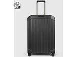 Piquadro PQ Light Mittelgroßer Trolley mit 4-Rollen, erweiterbar4 Rollen Mattschwarz