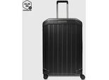 Piquadro PQ Light Großer Trolley Koffer mit 4-Rollen, erweiterbar4 Rollen Mattschwarz