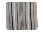 Esposa Badematte , Grau , Textil , Streifen , 60x60 cm , für Fußbodenheizung geeignet , Heimtextilien, Badtextilien, Badematten