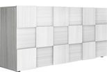 INOSIGN Sideboard »Dama Breite 181, Kommode 3 Türen, Anrichte«, Front in 3D-Optik, viel Stauraum, verschiedene Farben