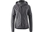 Fahrradjacke GONSO "Save Jacket Therm W", Damen, Gr. 38, grau, 100% Polyester, Jacken, Damen Regenjacke wind- und wasserdicht, Radjacke mit Kapuze