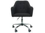 Bürostuhl MCW-L92, Drehstuhl Schreibtischstuhl Computerstuhl Bürosessel Stuhl, mit Armlehne ~ Stoff/Textil dunkelgrau