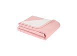 Kikkaboo Babydecke gestrickt Dream big 100 x 75 cm, Schmusedecke, 100% Baumwolle pink