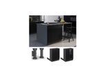 Vicco Regalinselunterschrank Fame-Line Anthrazit Schwarz gestreift 60 cm