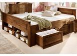 Home affaire Massivholzbett »Tessin, Stauraumbett, Landhausstil, Schubladen optional, rustikal«, (Breite/Belastbarkeit...