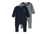 Name It Schlafoverall »NBNNIGHTSUIT 2P ZIP FF Y/D CORE 2 NOOS«, (Packung, 2 tlg.)