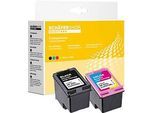 Schäfer Shop Select Tintenpatronen, ersetzt HP 62 XL (C2P05AE/C2P07AE), Mixpack, schwarz, Tri-Colour