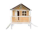Ambia Garden Spielhaus , Braun, Grau, Weiß , Holz, Kunststoff , 349x233x212 cm , EN 71, CE, FSC 100% , Freizeit & Co, Gartenspielzeug, Spielhäuser