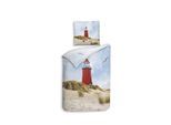 Wendebettwäsche HECKETT & LANE "Faro", bunt (multi), B/L: 135cm x 200cm, Mako-Satin, B/L: 80cm x 80cm, Mako-Satin, Obermaterial: 100% Baumwolle, Bettwäsche, maritimes Design, hochwertiges Mako-Satin, Bettwäsche ab 135x200 cm.