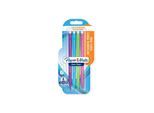 Paper Mate Non Stop-Druckbleistift | 0,7 mm | HB 2 | Schaft in sortierten Neonfarben | 4 Stück