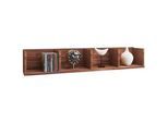 Mid.you Wandregal , Nussbaumfarben , Holzwerkstoff , 97x15x17 cm , Wohnzimmer, Regale, Wandregale
