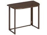 Gardenson Gartentisch , Braun , Metall, Kunststoff , rechteckig , 50x75x90 cm , klappbar , Gartenmöbel, Gartentische, Gartentische