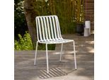 Outdoor Stuhl Gaby White aus lackiertem Metall
