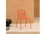 Outdoor Stuhl Gaby Orange aus lackiertem Metall