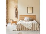 Kopfteil für Bett aus Teak in Lattenoptik 165 cm Massivholz Teak