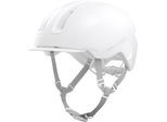 Fahrradhelm ABUS "HUD-Y" Gr. L, weiß (pure weiß), Helme, L Kopfumfang: 57cm - 61cm
