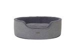 Lionto Hundebett mit Wendekissen grau M