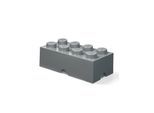 LEGO Aufbewahrungsstein, 8 Noppen, dunkel grau