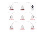 Sirius LED-Lichterkette »LED Lichterkette Tiffany Glocke, Rot«, 8 St.-flammig