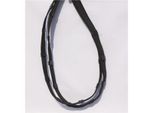 Hans Melzer Horse Equipment Hans Melzer Zügel feingummiert schwarz/silber 9 Stopper in 6cm Abständen VB/ COB (Vollblut)