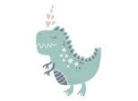 Lüttenhütt Leinwandbild »Drache«, Dinosaurier-Tiere-Drachen-Kind-Kinder-Herz-Herzbilder, Premium-Leinwandstoff, Handarbeit...