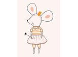 Lüttenhütt Leinwandbild »Mäusefee Maus«, Königinnen-Kind-Kinder-Tiere-Fashion-Figuren-Feen, Premium-Leinwandstoff,...