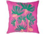 Esposa Zierkissen , Pink , Textil , Blume , Füllung: Polyester,Polyester , 45x45 cm , pflegeleicht , Heimtextilien, Wohntextilien, Kissen, Zierkissen