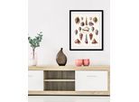 queence Bild »Karl«, Meer-Wassertiere-Kunst, (1 St.), HD Premium Poster-Druck inkl. Holzrahmen