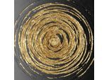 Leonique Leinwandbild »Black and Gold«, Abstrakt-Kunst-Modern-Formen, (1 St.), Akustikbild mit sehr guten Schallabsorptions-Eigenschaften