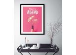 queence Bild »Mädelsabend«, Mädchen-Sprüche & Texte-Wein-Wein Bilder-Schriftzug, (1 St.), HD Premium Poster-Druck inkl. Holzrahmen