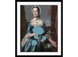 queence Bild »Alina mit Farbklecks«, Frau-Historische Persönlichkeiten-Bilder von Frauen-Kunst-Gemälde, HD Premium Poster-Druck inkl. Holzrahmen