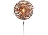 Good & Mojo Wandleuchte , Naturfarben , Naturmaterialien , Holz , rund , 12 cm , LED-Leuchtmittel austauschbar , Lampen & Leuchten, Innenbeleuchtung, Wandleuchten